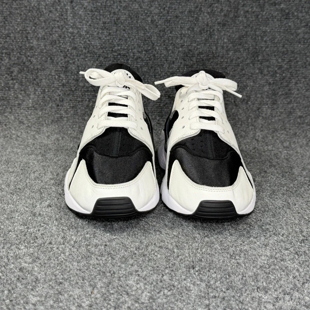 Nike Air Huarache OG Shoes Men 9 Orca White Leather Black Retro Athletic Running
